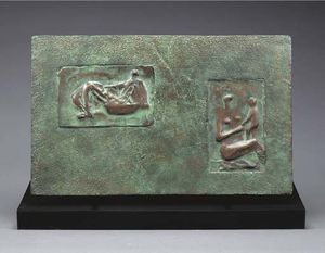 Relief; Reclining Figure Mother and Child