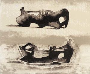 Two Reclining Figures 9