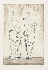 Two standing Figures No. XII