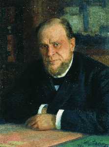 Portrait der Anwalt Anatoli Fjodorowitsch Koni