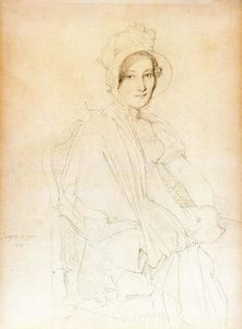 Portrait Drawing of Marie Marcoz, later Vicomtesse de Senonnes