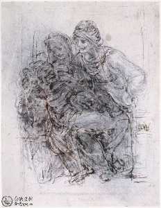 Study of St Anne, Mary and the Christ Child