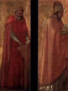 Two panels from the Pisa Altarpiece