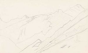 Sketch of mountain landscape 17