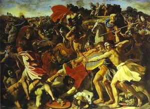 La bataille de Joshua avec Amalécites