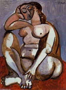 Nude woman sitting 2