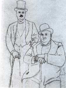 Portrait of Serge Diaghilew and Alfred Seligsberg