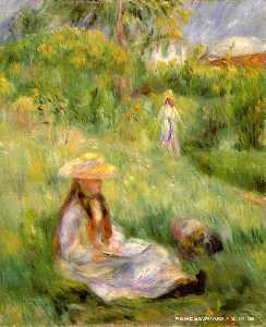 Young Girl in the Garden at Mezy