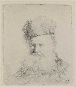 A Man with a Large Beard and a Low Fur Cap