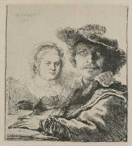 Rembrandt with his Wife