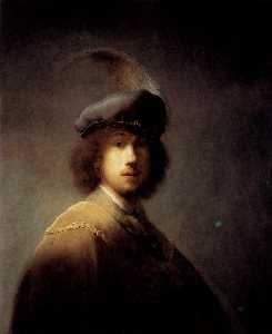 Self­portrait In A Plumed Hat