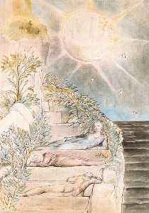 Dante y Estacio duermen mientras Virgilio vela