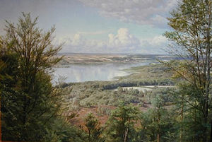 Himmelbjergit, View over Jul Lake