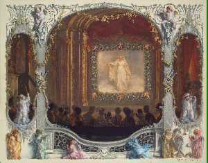 节日  在 剧院  的 新 宫 . 1829
