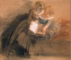 mujer joven con un niño