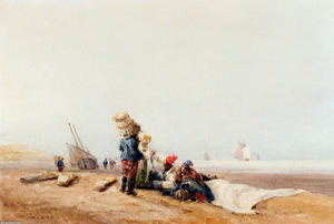 Fisherfolk On The Shore