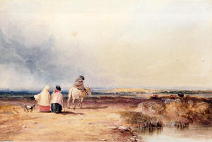 Travellers On A Country Track
