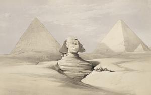 el gran esfinge . pirámides de `gizeh`