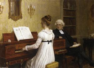 La lección de piano