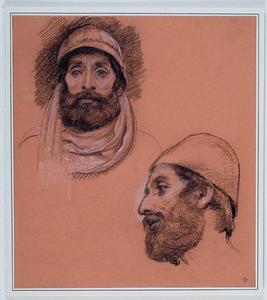 Studies Of Two Bearded Heads
