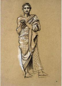 Study For One Of The Queen Of Sheba's Attendants