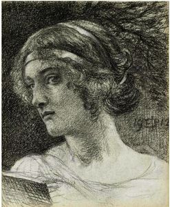 Study Of A Woman's Head