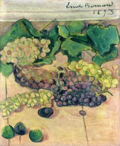 vida inmóvil con uvas