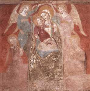 madonna und kind mit engel