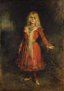 马里昂Lenbach的画作，艺术家的女儿