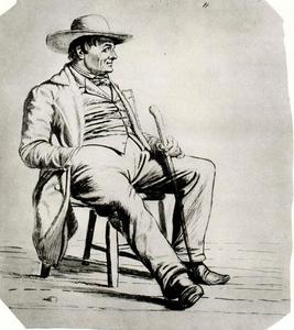 Study of a Figure for Canvassing for a Vote