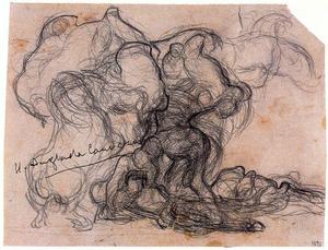 Study for The rape of the Centaurs