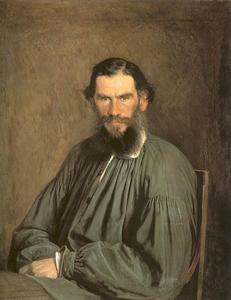 Retrato del escritor León Tolstoi