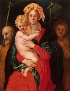 madonna et l'enfant avec r . joseph et saint jean le baptiste