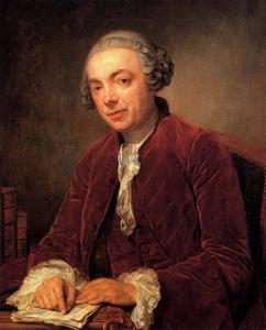 ritratto di abraham de roquencourt , half­length , in una giacca rossa e foulard bianco