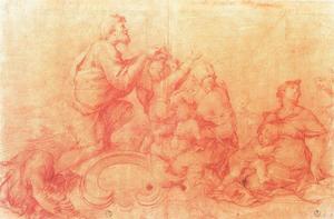Study from the vault of the Palazzo Barberini