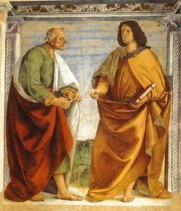 Paar Apostel in Dispute