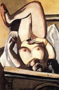 Female Nude with Dog