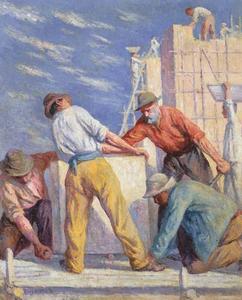 i lavoratori su un costruzione `site`