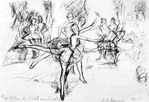 Wiederholung des Diaghilev Ballett