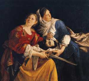 Judith und sie Dienstmädchen mit dem Kopf von Holofernes