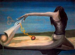 The Red Ball or Surrealist Composition I