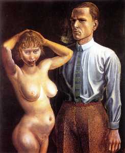 Self-portrait with Nude Model