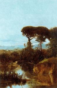 Landscape with pine meek