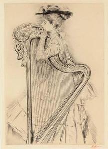 Woman with Harp