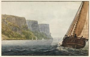 The Packet ''Mohawk of Albany'' Passing the Palisades