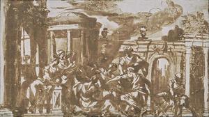 El sacrificio de Polixena, o el descubrimiento de Aquiles a Odiseo en la corte de Lycomedes