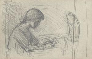 Compositional study for 'The Student'