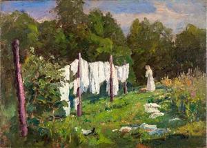 Woman with Wash (Late Afternoon in June)