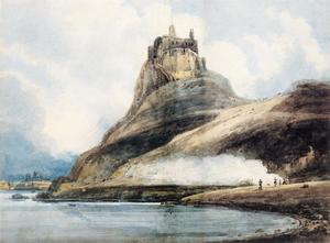 Castello di Lindisfarne Santo  isola