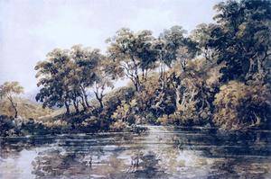 ブロムリー、ケント周辺の樹木と池